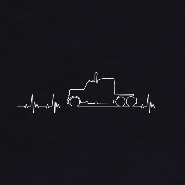 Trucker Pulse Truck Driver Heartbeat by captainmood